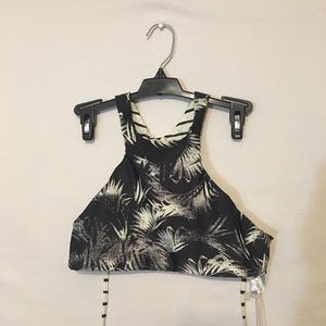 Billabong Black and White Bikini Top